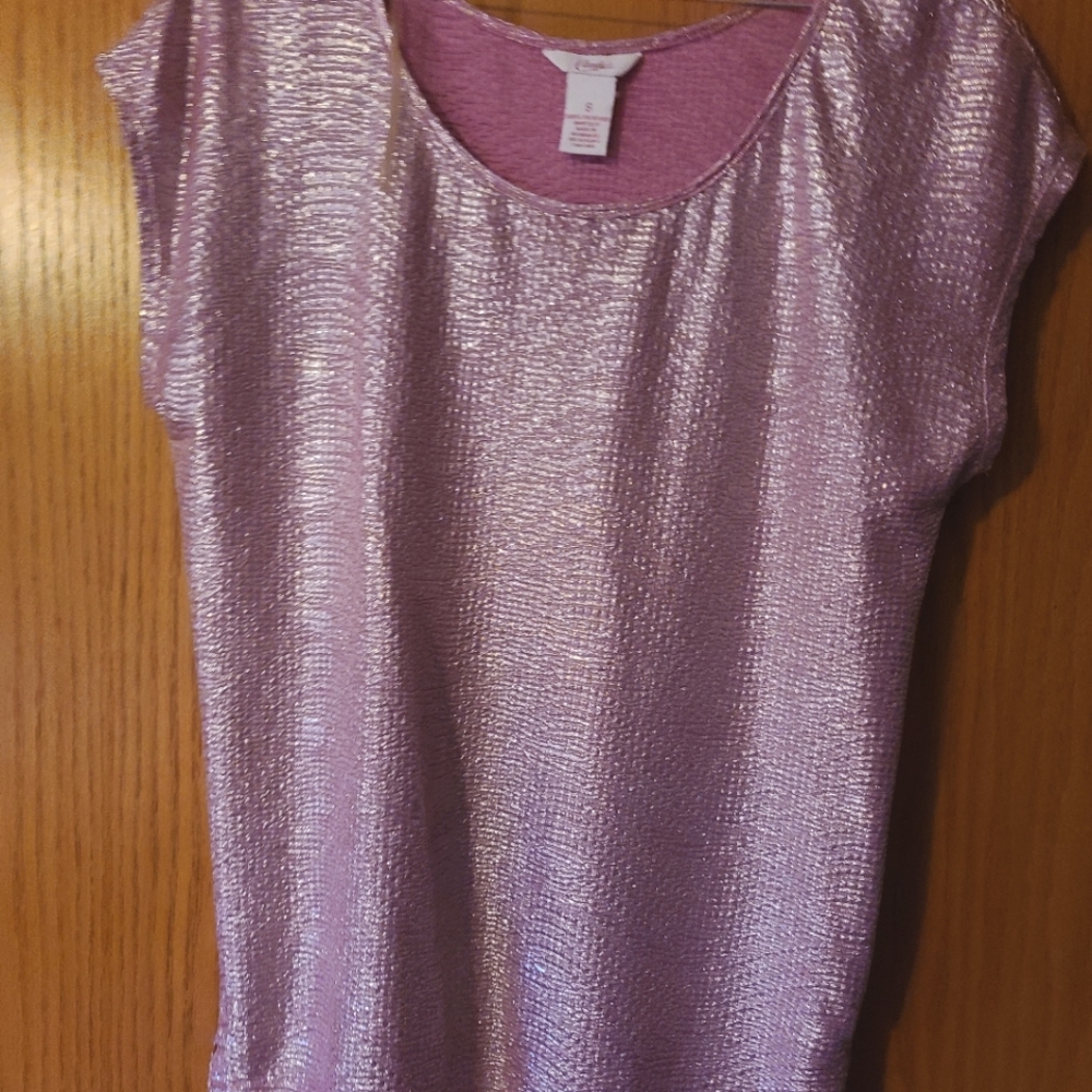 Metallic Pink Blouse